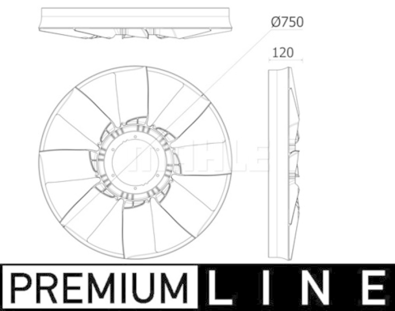 MAHLE Lüfterrad, Motorkühlung BEHR *** PREMIUM LINE ***