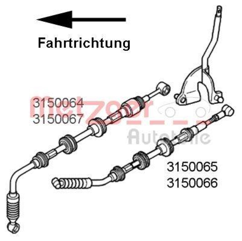 METZGER Seilzug, Schaltgetriebe