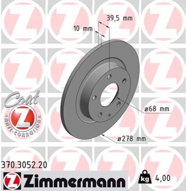 Zimmermann Bremsscheiben + Zimmermann Bremsbeläge