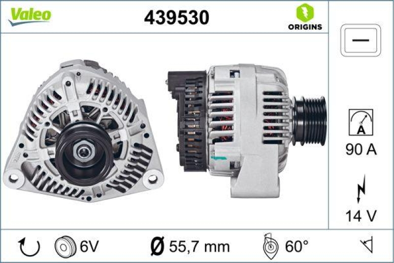 VALEO Generator VALEO ORIGINS NEW OE TECHNOLOGIE