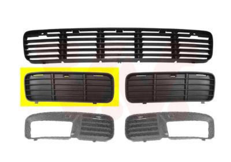 VAN WEZEL Ventilation Grille, bumper ** Equipart **