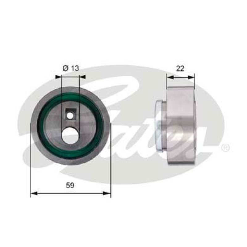 GATES Spannrolle, Zahnriemen PowerGrip®