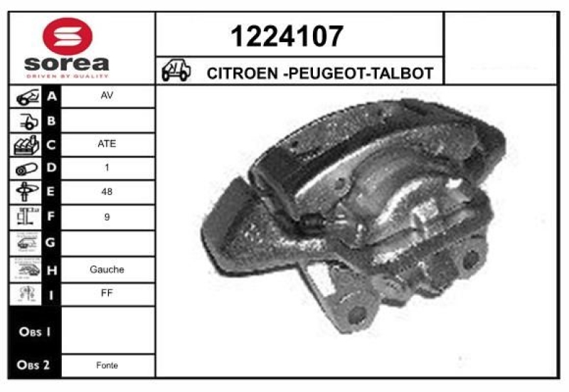 SNRA Bremssattel