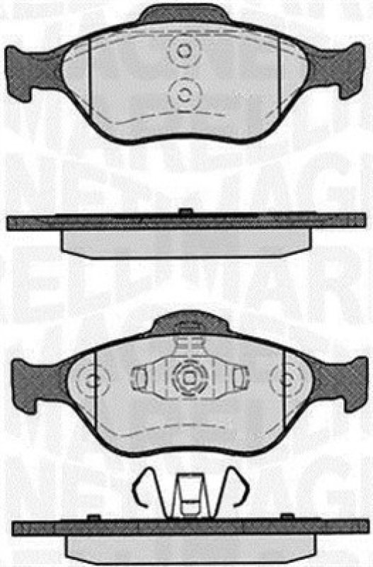 MAGNETI MARELLI Bremsbelagsatz, Scheibenbremse