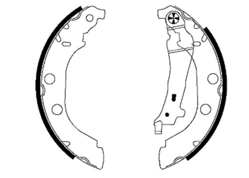 HELLA Brake Shoe Set