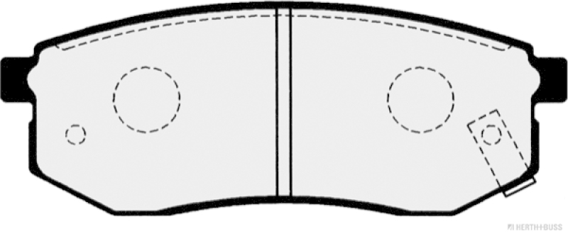 HERTH+BUSS JAKOPARTS Brake Pad Set, disc brake