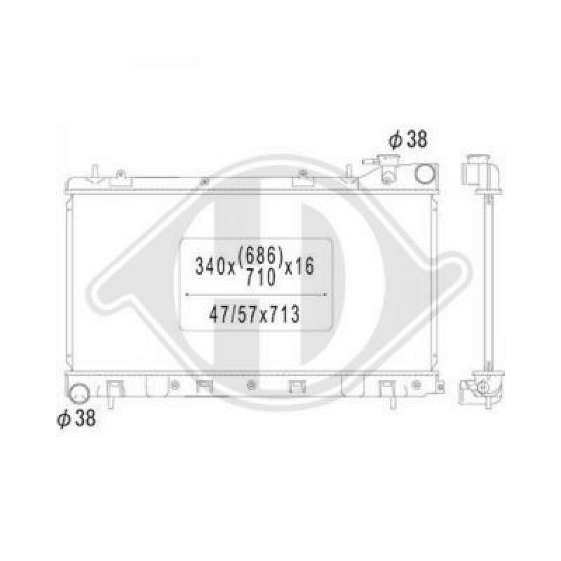 DIEDERICHS Radiator, engine cooling DIEDERICHS Climate