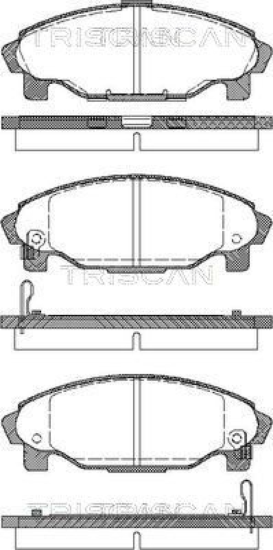 TRISCAN Brake Pad Set, disc brake