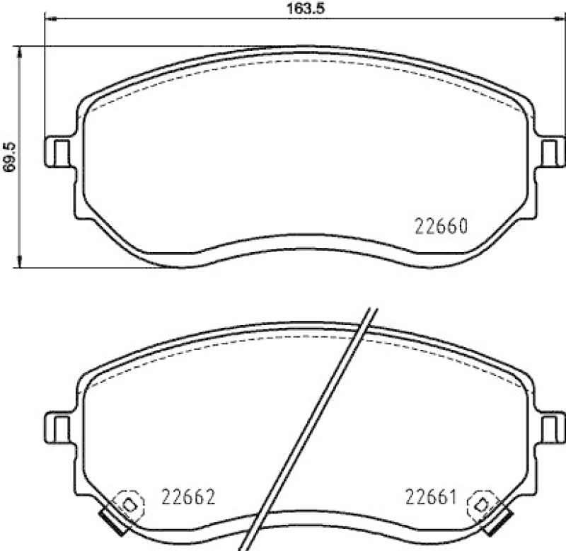 HELLA Brake Pad Set, disc brake