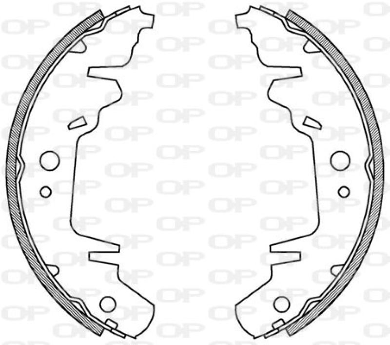 OPEN PARTS Bremsbackensatz