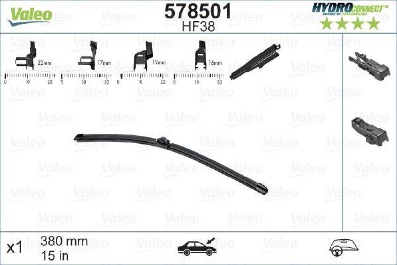 VALEO Wiper Blade HYDROCONNECT