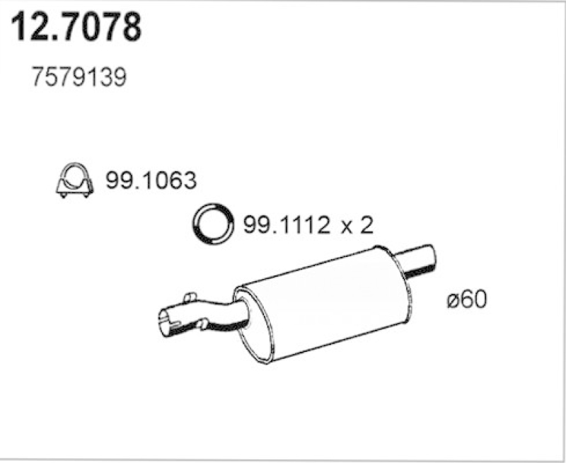 ASSO Rear Muffler