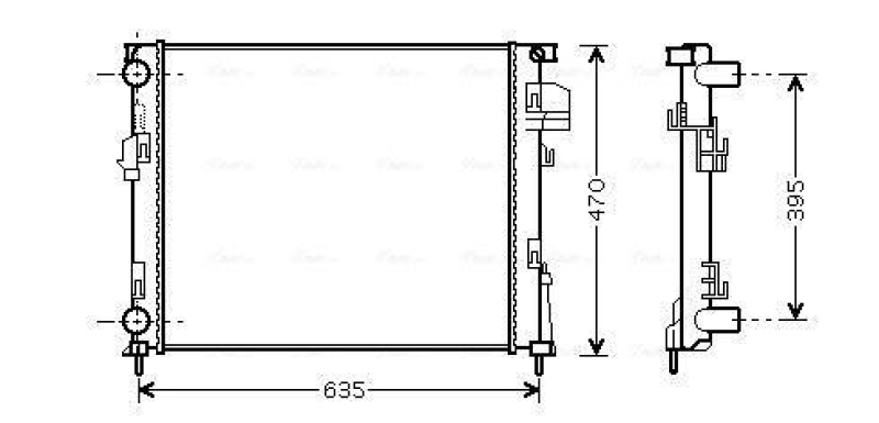 AVA QUALITY COOLING Kühler, Motorkühlung