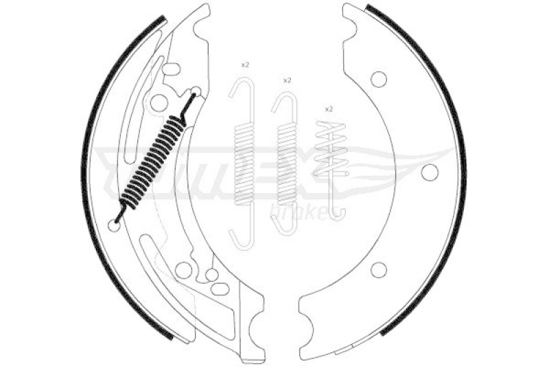 TOMEX Brakes Bremsbackensatz