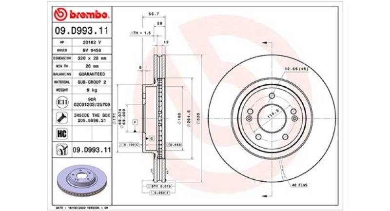 2x MAGNETI MARELLI Bremsscheibe