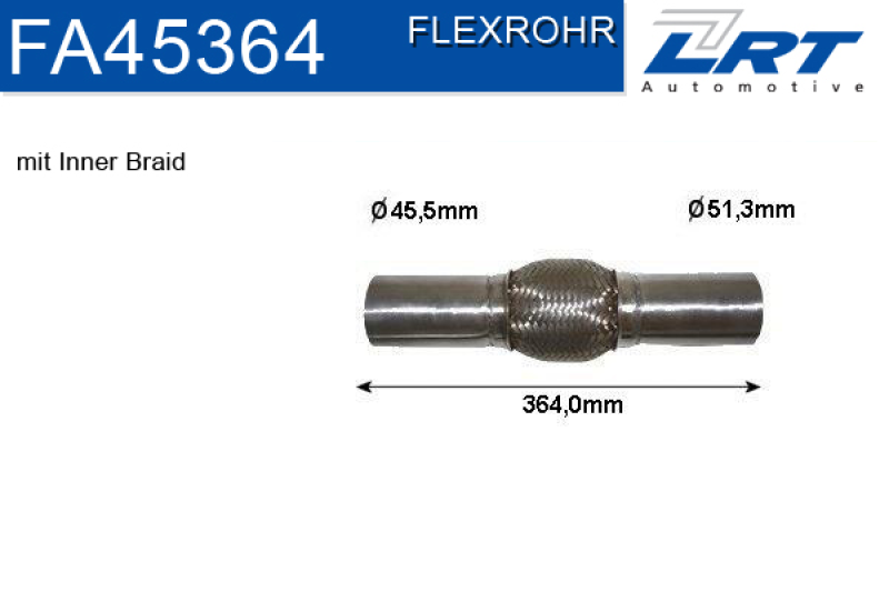 LRT Flex Hose, exhaust system