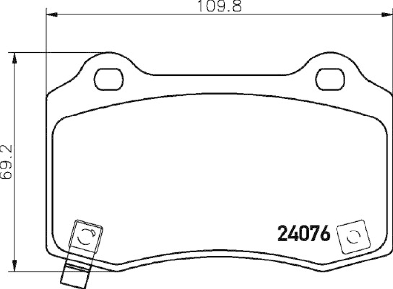 HELLA Brake Pad Set, disc brake