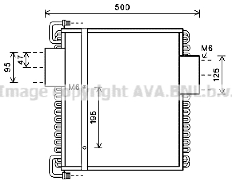 AVA QUALITY COOLING Kondensator, Klimaanlage