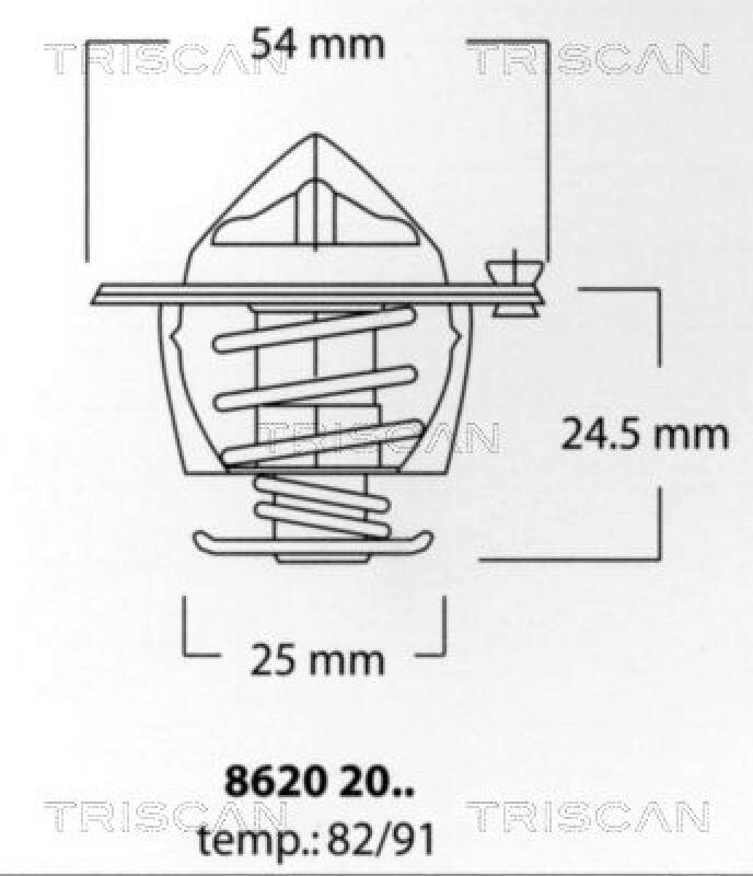 TRISCAN Thermostat, coolant