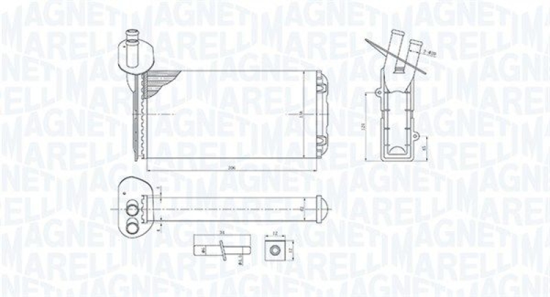 MAGNETI MARELLI Wärmetauscher, Innenraumheizung