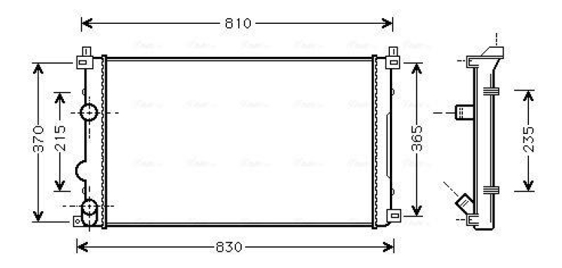 AVA QUALITY COOLING Kühler, Motorkühlung