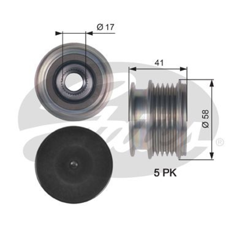 GATES Alternator Freewheel Clutch DriveAlign®