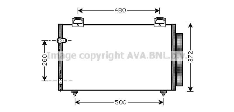 AVA QUALITY COOLING Condenser, air conditioning