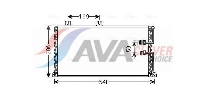 AVA QUALITY COOLING Kondensator, Klimaanlage