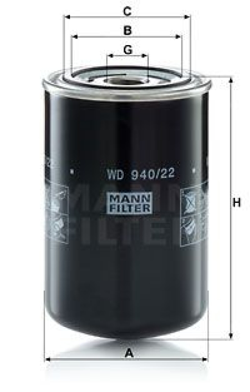 MANN-FILTER Filter, operating hydraulics