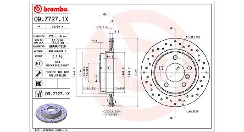 2x MAGNETI MARELLI Bremsscheibe