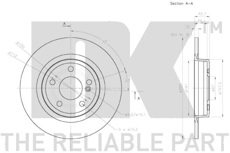 2x NK Brake Disc