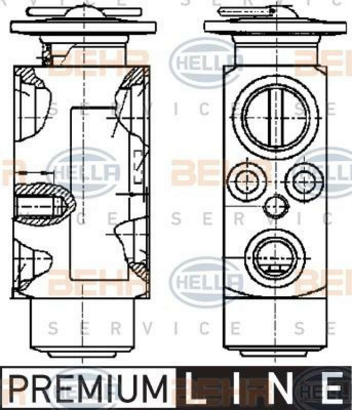 HELLA Expansionsventil, Klimaanlage BEHR HELLA SERVICE *** PREMIUM LINE ***