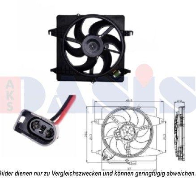 AKS DASIS Lüfter, Motorkühlung