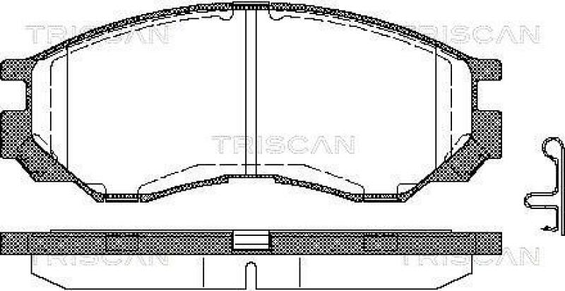 TRISCAN Brake Pad Set, disc brake