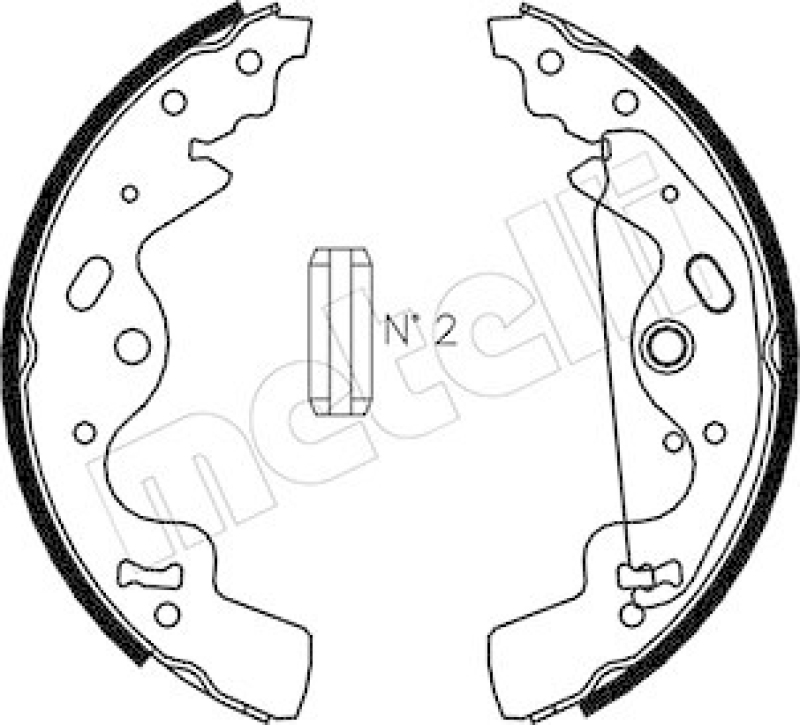 METELLI Brake Shoe Set