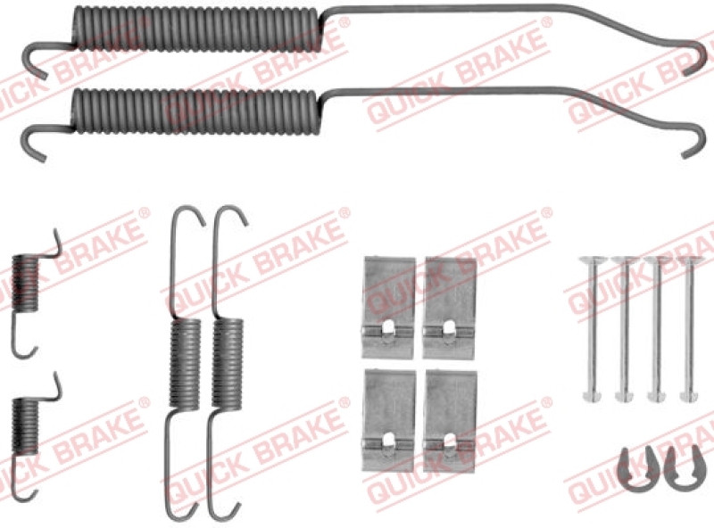 QUICK BRAKE Zubehörsatz Bremsbacken Trommelbremse Montagesatz