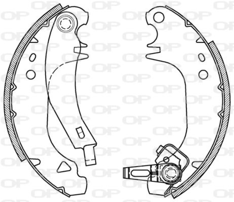 OPEN PARTS Bremsbackensatz