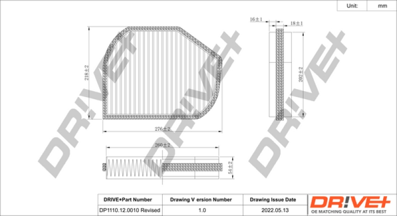 Dr!ve+ Filter, Innenraumluft