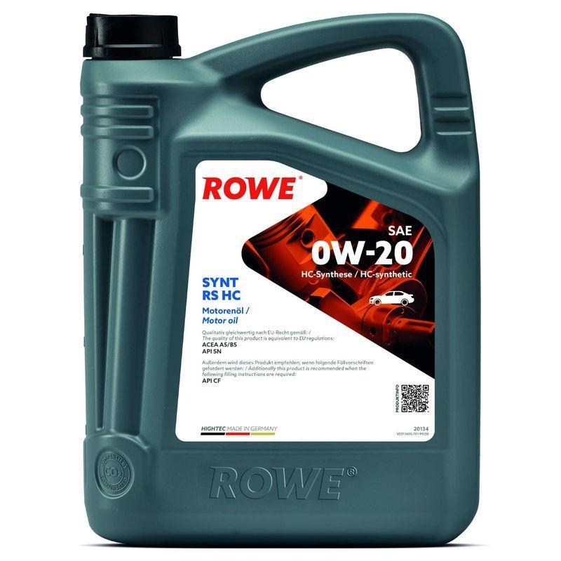 ROWE Motoröl 5L Liter HIGHTEC SYNT RS HC SAE 0W-20