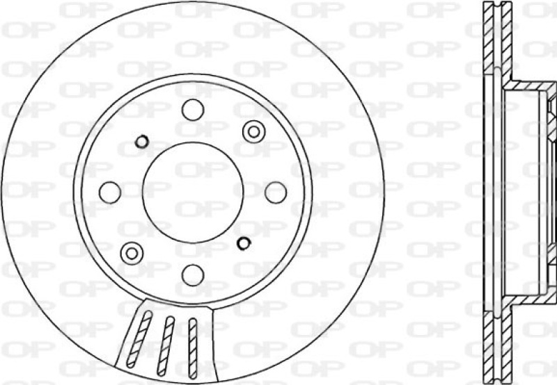 2x OPEN PARTS Bremsscheibe