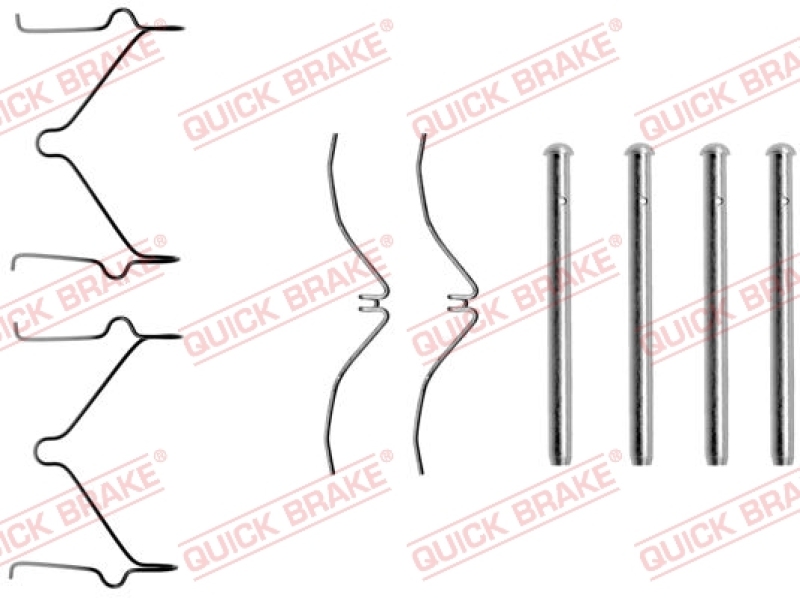 QUICK BRAKE Zubehörsatz, Scheibenbremsbelag