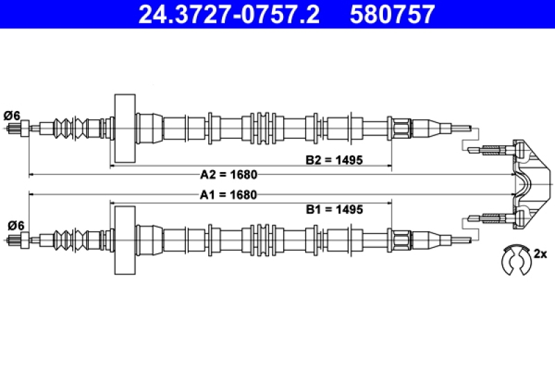 ATE Cable, parking brake