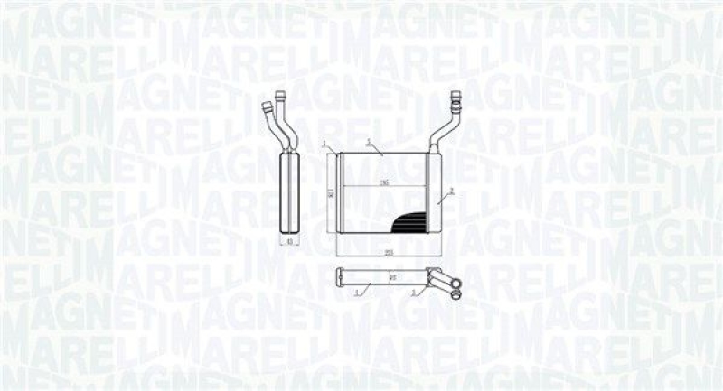 MAGNETI MARELLI Heat Exchanger, interior heating