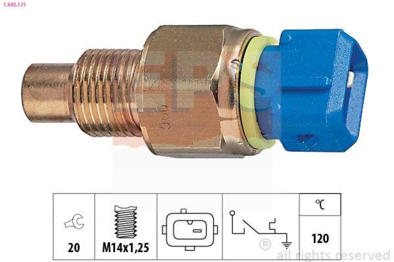 EPS Temperaturschalter, K&uuml;hlmittelwarnlampe Made in Italy - OE Equivalent