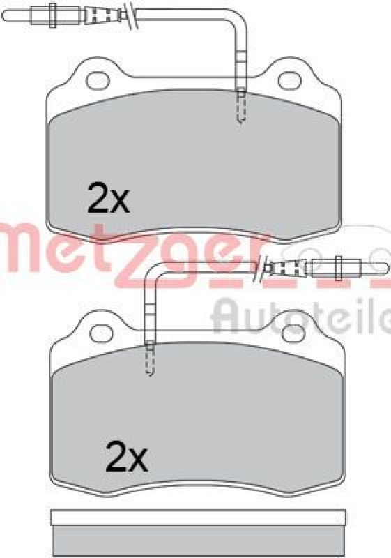 METZGER Brake Pad Set, disc brake