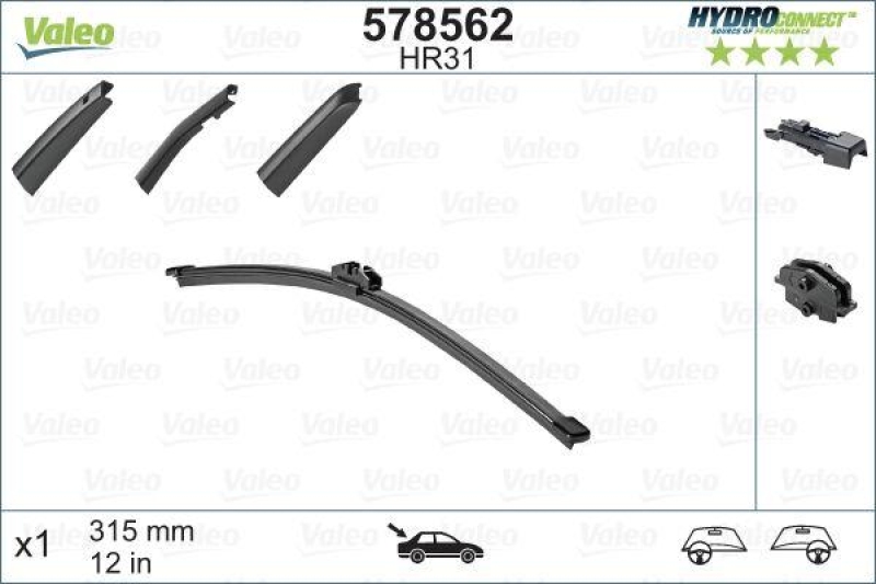 VALEO Wiper Blade HYDROCONNECT