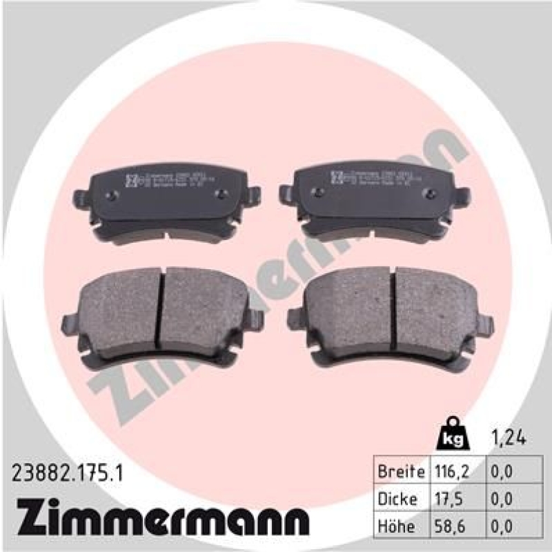 Zimmermann Bremsscheiben + Zimmermann Bremsbeläge