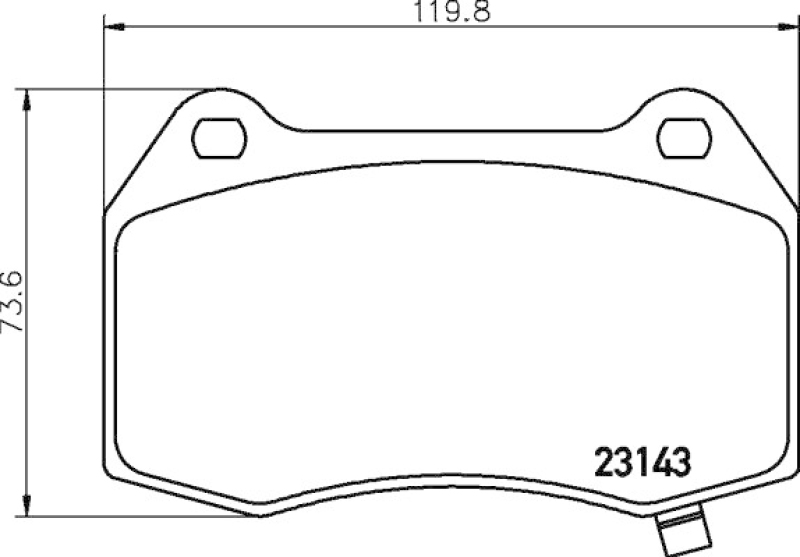 HELLA Brake Pad Set, disc brake