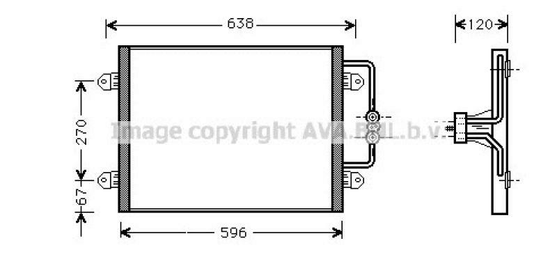 AVA QUALITY COOLING Condenser, air conditioning