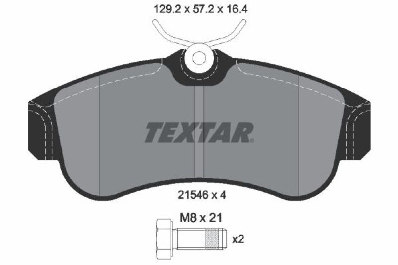 TEXTAR Brake Pad Set, disc brake